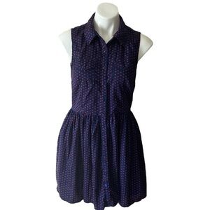 Delia’s Navy Blue Sleeveless Heart Mini Dress